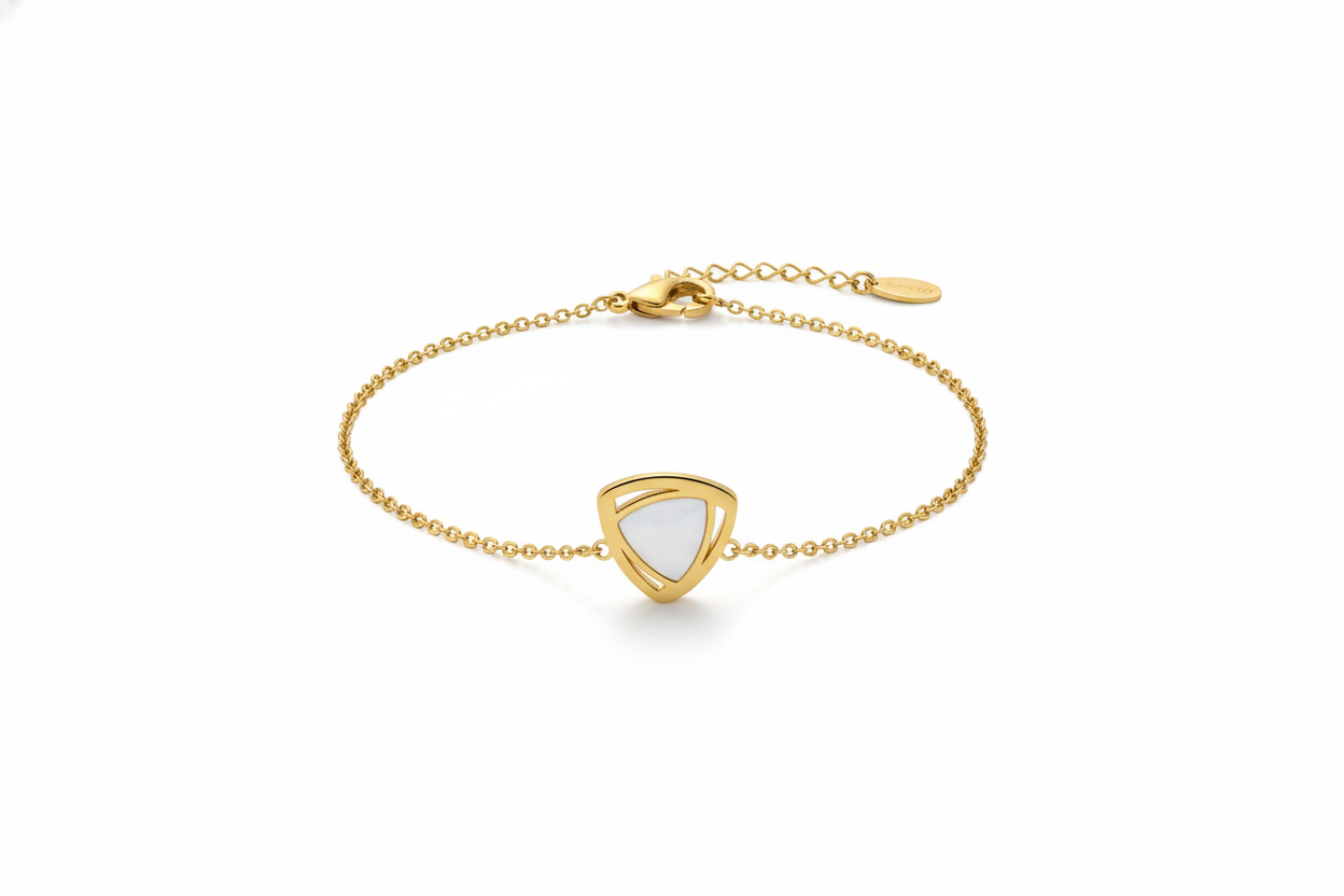 Reversible Charm Layered Gold Bracelet: Two Looks in One