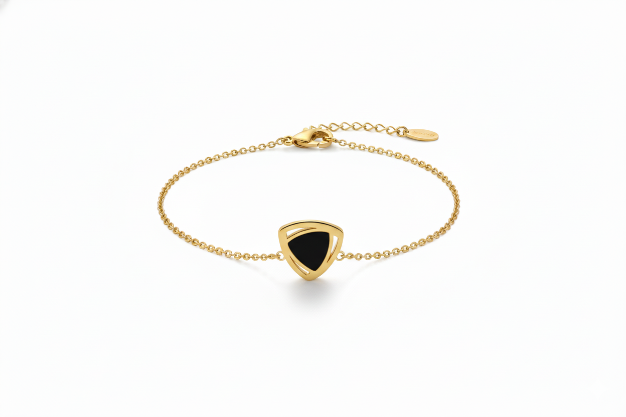 Reversible Charm Layered Gold Bracelet: Two Looks in One