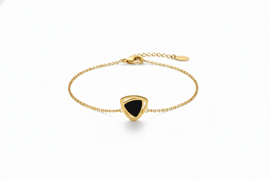 Reversible Charm Layered Gold Bracelet: Two Looks in One