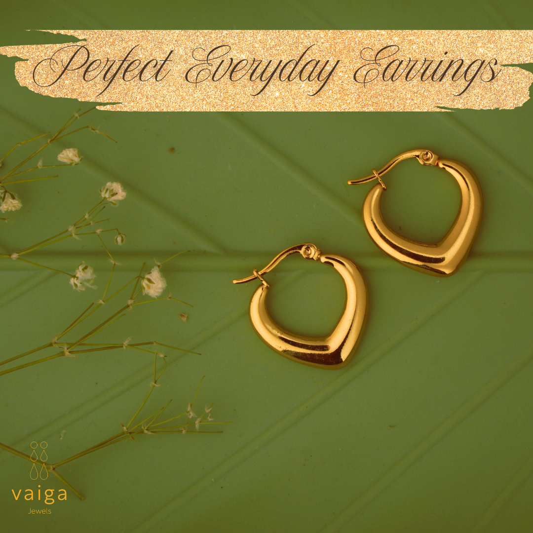 Golden Love Hoop Earrings