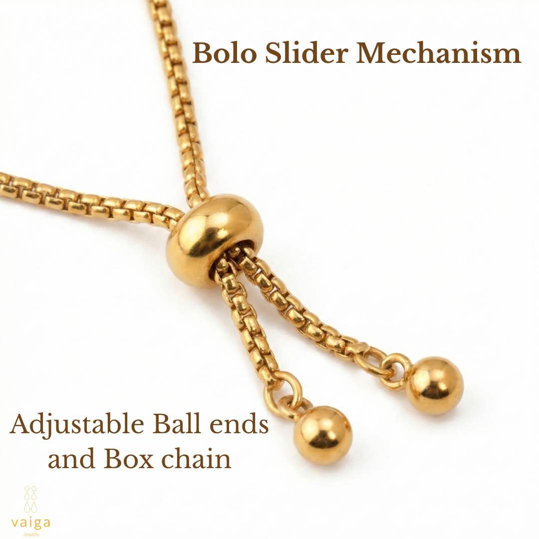 Lucky Four-Leaf Clover Adjustable Slider Bracelet